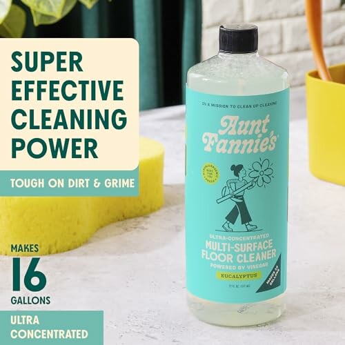 Aunt Fannie's multi-surface floor cleaner with eucalyptus scent.