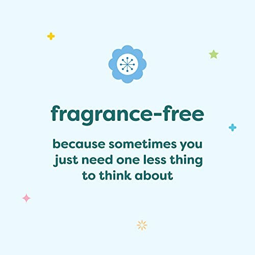 Fragrance-free message with decorative elements