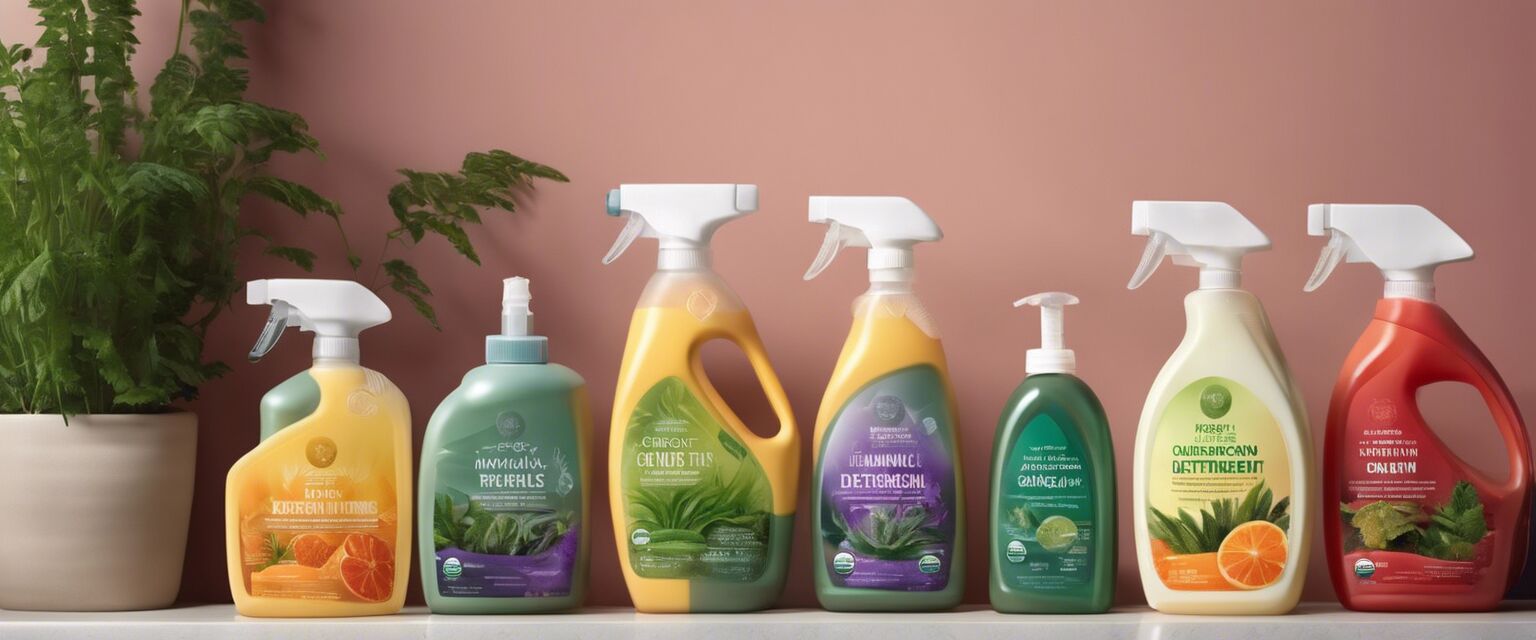 Image showcasing various organic detergents