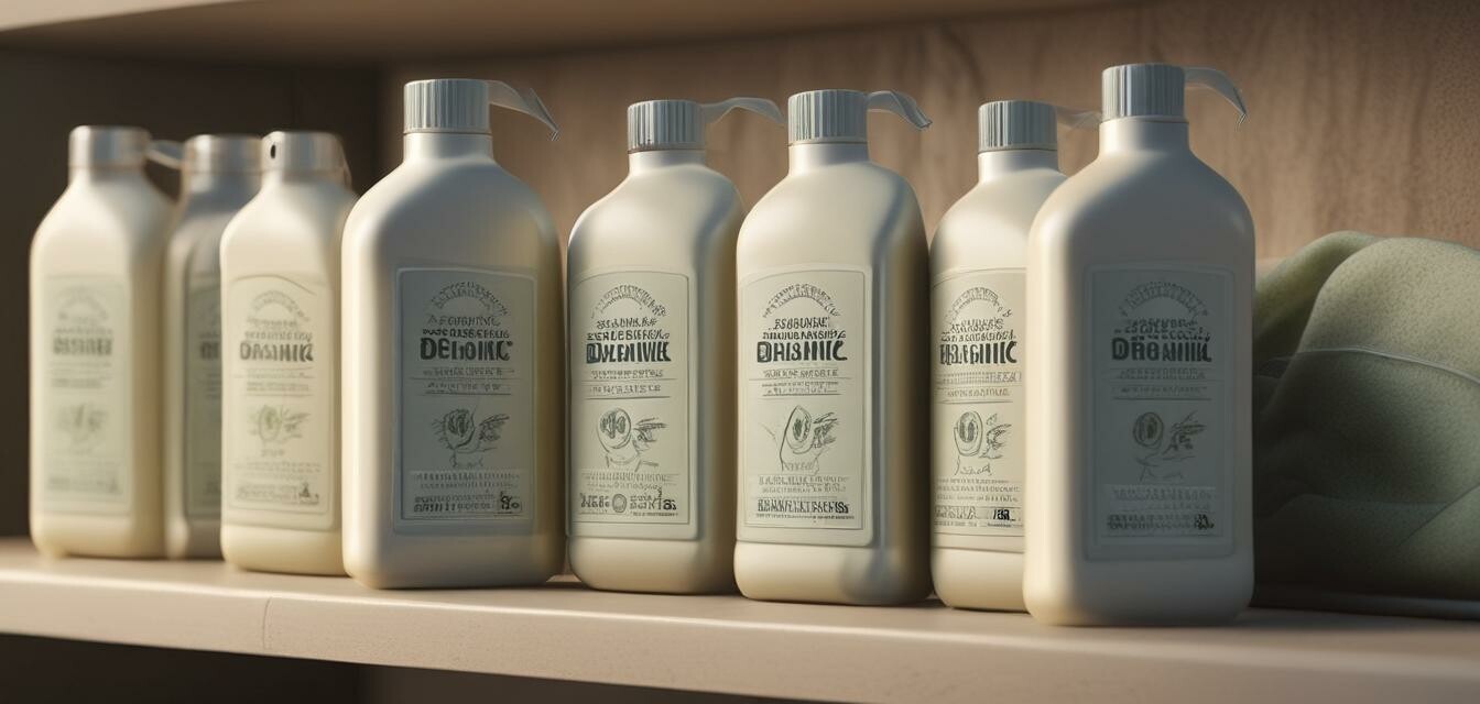 Organic detergent certifications