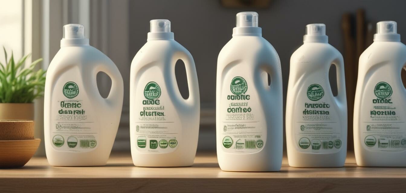 Collection of organic detergent products